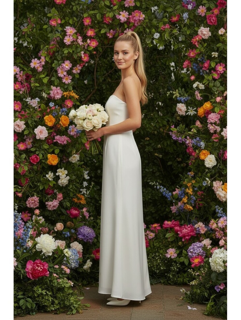 Park & Fifth Brodie Strapless Off White Dress Size Small NWT